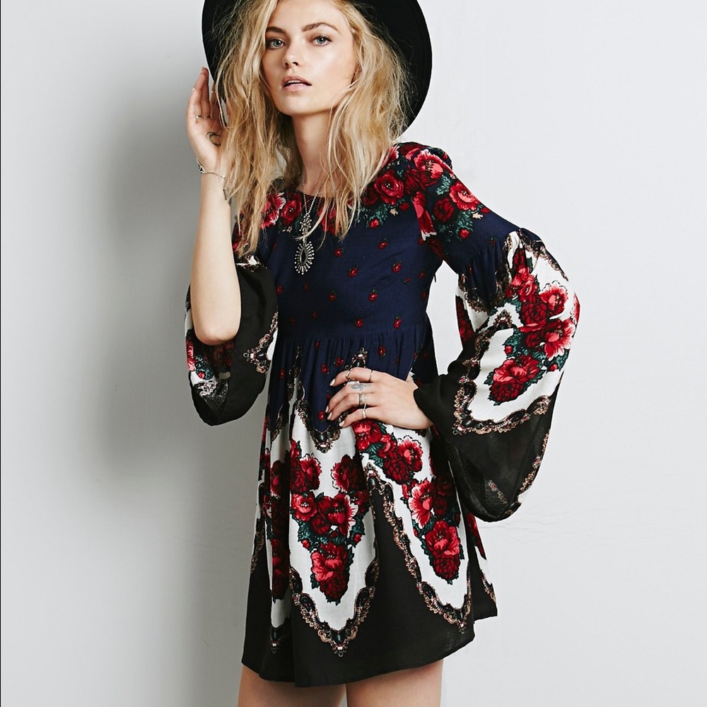 Free People Falling Tapestry Dress